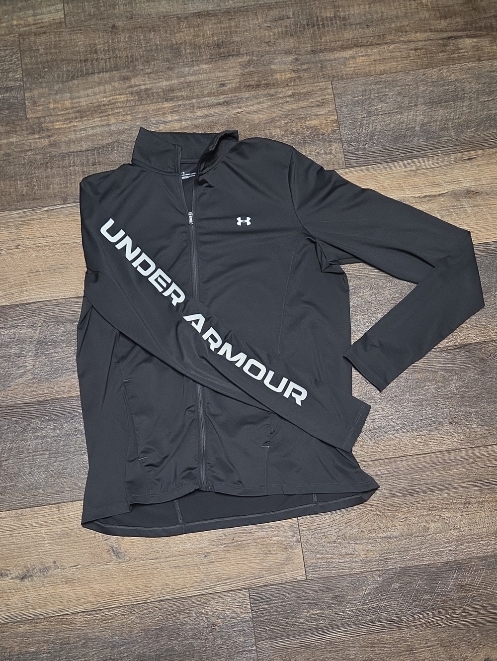 Under Armour Mens Storm Run Full Zip Track Jacket Black Size L